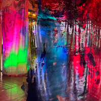 bert leveille waterfall portal - rebirth art installations at starline